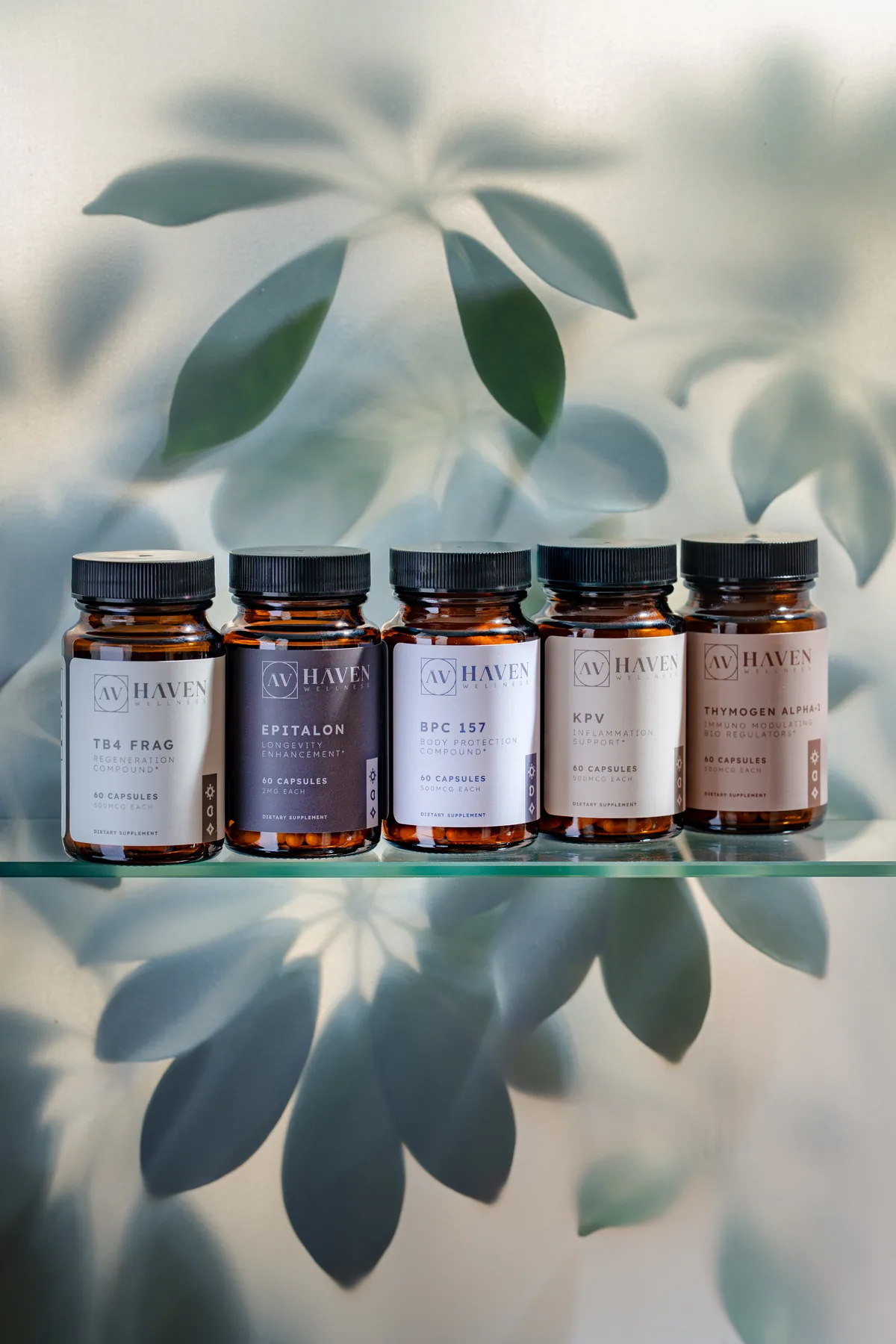 The Haven Wellness oral peptide lineup